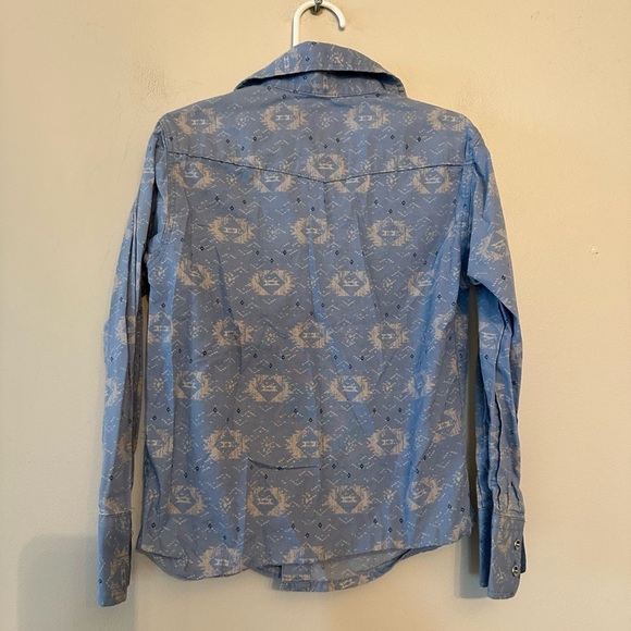 Ely Cattleman Kids Western  Shirt Sz Small Long Sleeve Pearl Snap Cowboy Cowgirl - Picture 3 of 3